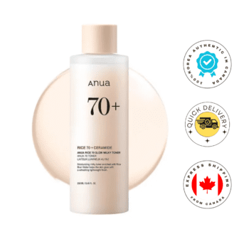 Anua Rice 70 Glow Milky Toner, for Glass Skin and Brightening, Rice Water, Niacinamide, Ceramides, Panthenol, Fragrance-Free, Non comodogenic, Fungal Acne Safe, Korean Skin Care, 8.45fl.oz (250ml)